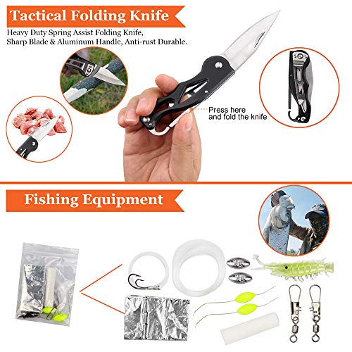 Monoki First Aid Survival Kit, 302Pcs Tactical Molle EMT IFAK Pouch Outdoor Gear EDC Emergency Survival Kits First Aid Kit Trauma Bag for Hiking Camping Hunting Car Travel or Adventures - Thumbnail 5