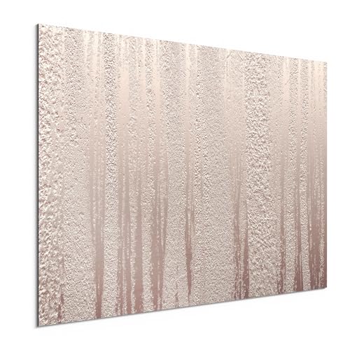 DEQORI Alu-Dibond Bild Perlmutt-Struktur weiß mit Druck | 60x40 cm | Aluminiumverbund – modernes Wandbild für Innen- & Außenbereiche mit starker Bildwirkung & leichter Montage