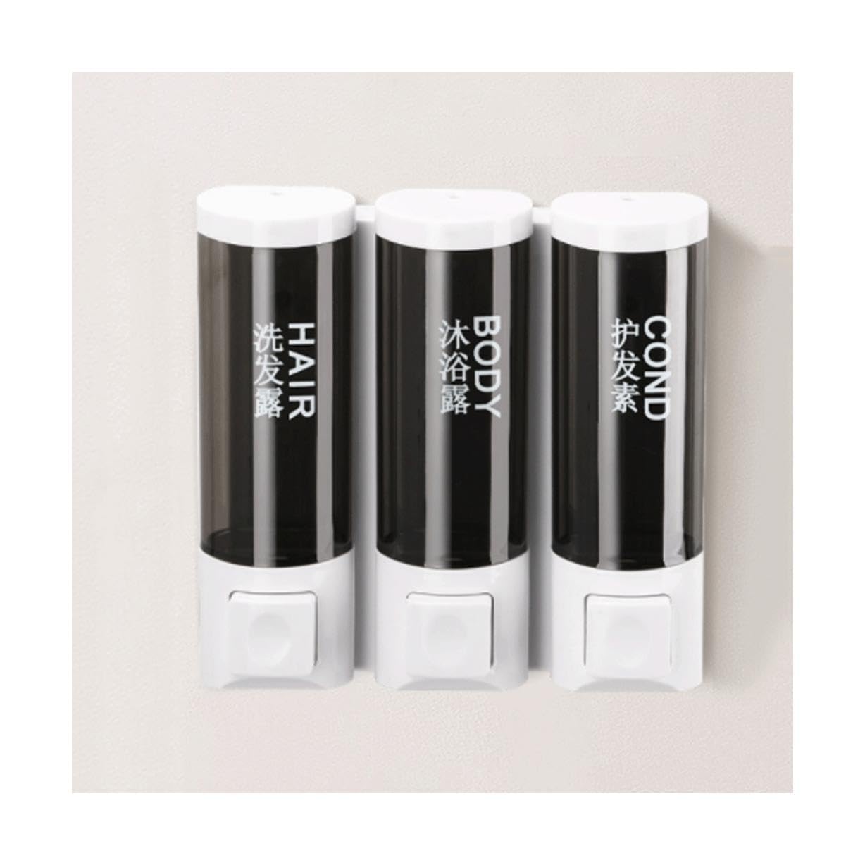 Zeepdispenser voor wandmontage Plastic zeepdispenser voor vloeibare gel Hervulbare flessendispenser Handmatige dispenser Hotel