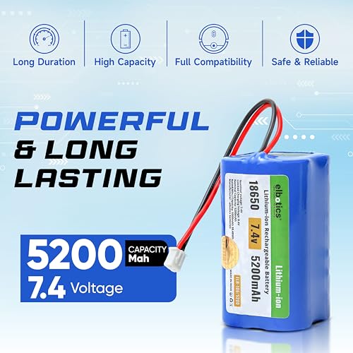 Image of 7.4V 5200mAh Li-ion Rechargeable Battery Pack JST-XH 2.54 /2P Plug Lithium-ion Batteries for Electronics Products Toys Lighting Bluetooth Equipment Fit for RC Helicopter Car Truck & RC Boats