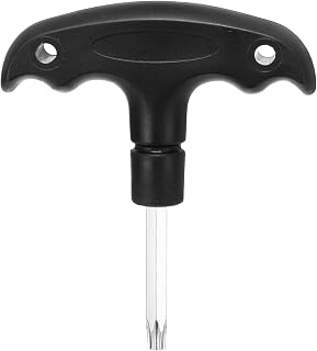 HARFINGTON Golf Spike Wrench Tool T25 Golf Torque Wrench Stainless Steel Golf Head Adjustment Tool Golf Driver Torque Tool with Plastic Handle for Golf Club Driver Shaft Adapter, Black
