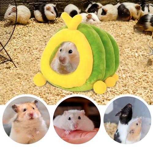 Cama de hamster quente, saco de dormir de hamster - Casa de hamster quente lagarta macia | Acessório