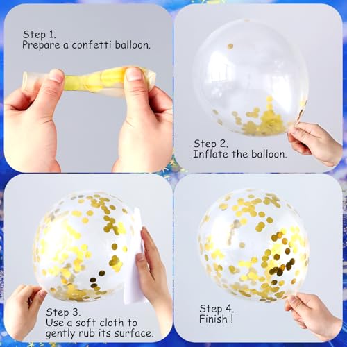 Image of 135Pcs Royal Blue Gold White Graduation Balloon Garland Arch Kit,with Explosion Star,Diploma,Trophy,Grad Hat,Photo Frame Foil Balloon for Class of 2026 Graduates Celebration Party Decoration