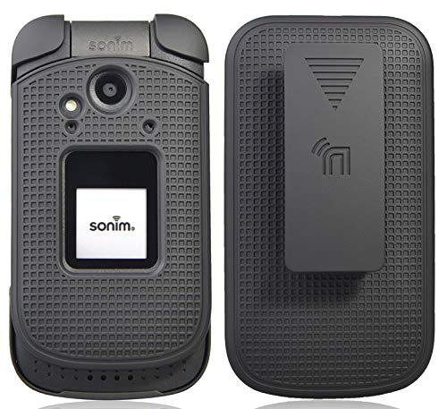 Nakedcellphone HOLCOM-XP3800-BLACK Case With Clip For Sonim Xp3 cover