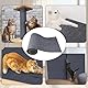 Pawtenda kratzmatte selbstklebend 40x200cm,kratzmatte Katze,kratzschutz Sofa Katze,Kann für Katzenbäume, Böden, Wände, Möbel geschnitten Werden(grau)