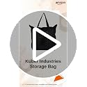 Image of Kuber Industries Multiuses Polyster Storage Bag|1 Small Pocket & Handle |Shopping Bag|Tote Bag|Cloth Bag |Size 56 x 18 x 47 (Black)-47KM01249