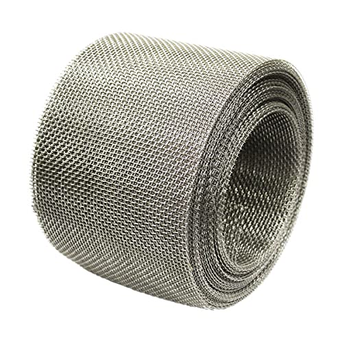 2mm Heavy Duty 6 Metre Rolls Stainless Steel Rodent Proofing Wire Metal Airbrick Soffit Vent Mesh (6 Metre x 200mm x 3 Pack)