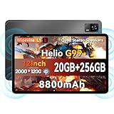 Headwolf HPad6 Helio G99 Octa Core Android Tablet, 20GB RAM + 256GB ROM, 12 Inch 2K Display Gaming Tablet, 8800mAh Battery, Widevine L1, 16MP+8MP Camera, Quad Speaker, 2.4/5G WiFi