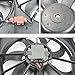 Focreedy VW102 Replacement Dual Radiator & Condenser Cooling Fan Assembly for Volkswagen Jetta 2.0L VW Tiguan for Audi A3 TT