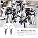 HEALEEP 2pcs Stainless Steel Spring Plunger Knob for Mechanical Accessories Easy to Use Split Position Column Pin for Molds Cabinets and Industrial Equipment