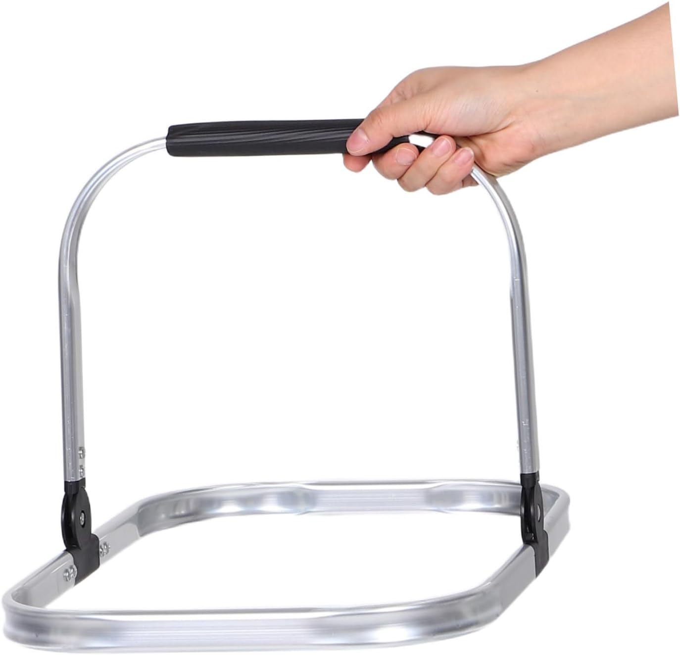 Yardwe Folding Aluminum Frame Basket Ergonomic Handle Lightweight Storage for Picnics Shopping and Camping Antislip Design for Easy Carrying