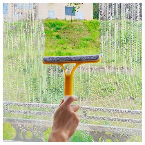 Image of 3pcs 3 in 1 Window Cleaning Scraper, 3 in 1 WindowSqueegee Cleaner,Window Squeegee with Spray, for Windows,Car Windshields,Bathrooms,Kitchens,Tiles,etc,All-Purpose Window Cleaner Tool