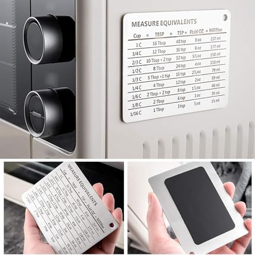 Tabla de conversión magnética para cocina y horneado miniatura 5