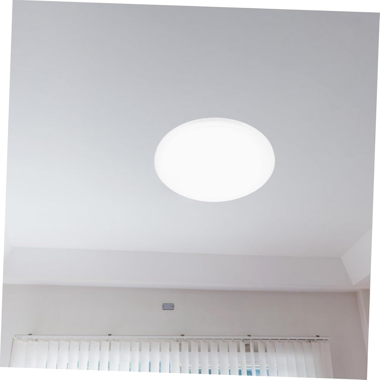 POPETPOP Round Ceiling Light Cover Plate Easy to Install PVC Base Fixture Replacement Dome Shade Lamp for Home Lighting