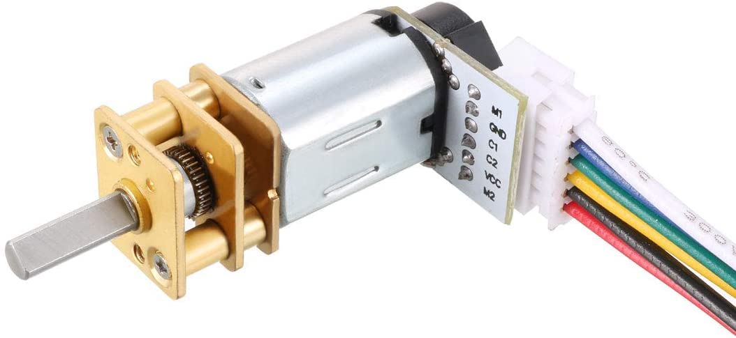 EuisdanAA 3V 500RPM DC Micro Motor with Encoder Speed Velocity Measurement for Mini Car Balance Motor Encoder DIY(Micro motor de 3 V 500 RPM DC con codificador de medición de velocidad de velocidad p