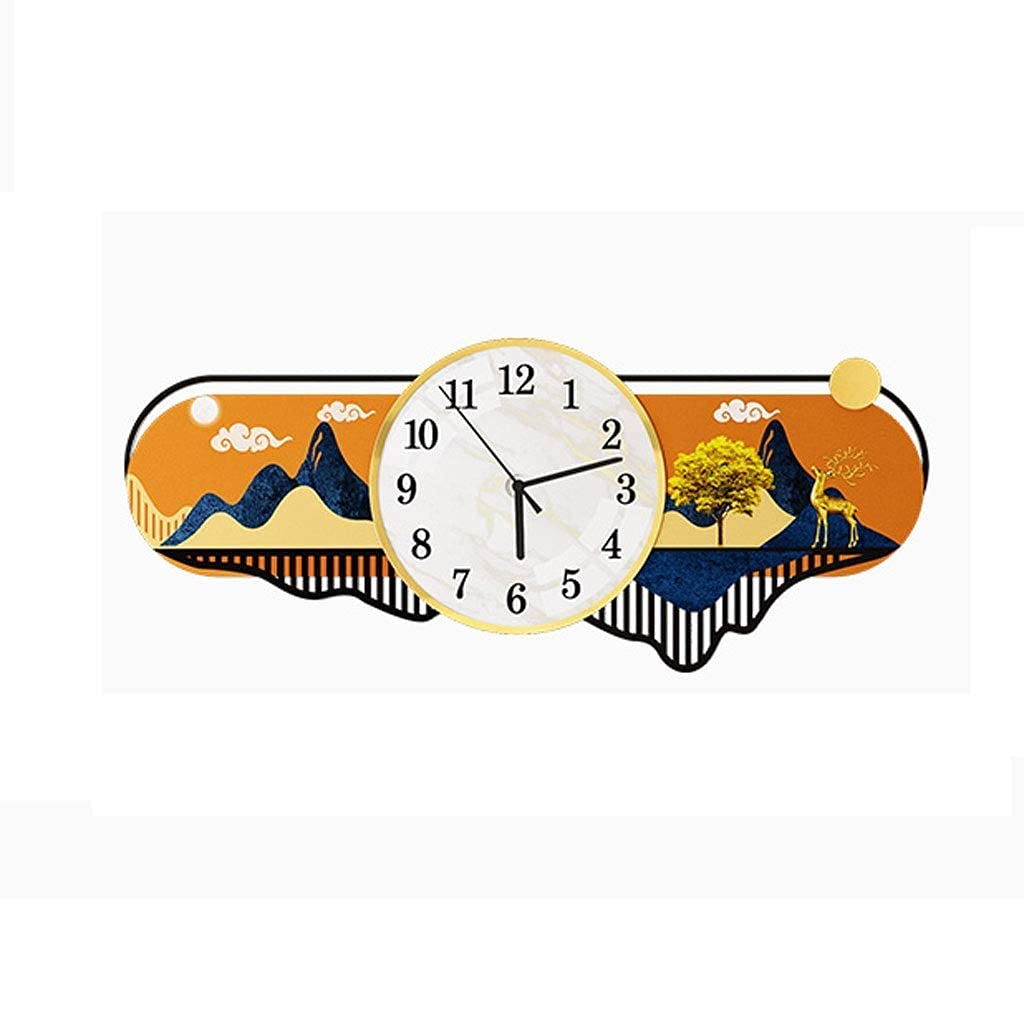 Horloge murale arabe grands chiffres pour une lisibilité parfaite sans bruit
