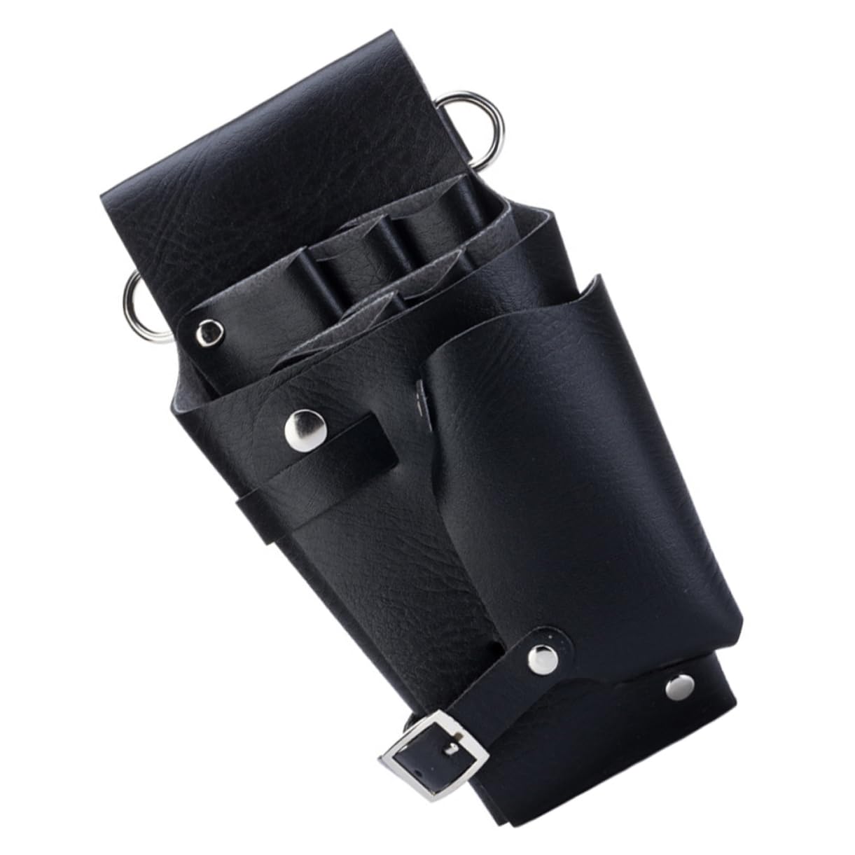 COLLBATH Hair Stylist Tool Bag Scissor Storage Waist Bag for Men Hairdresser Scissors Pouch Leather Scissor Case Hairdressing Scissors Pouch