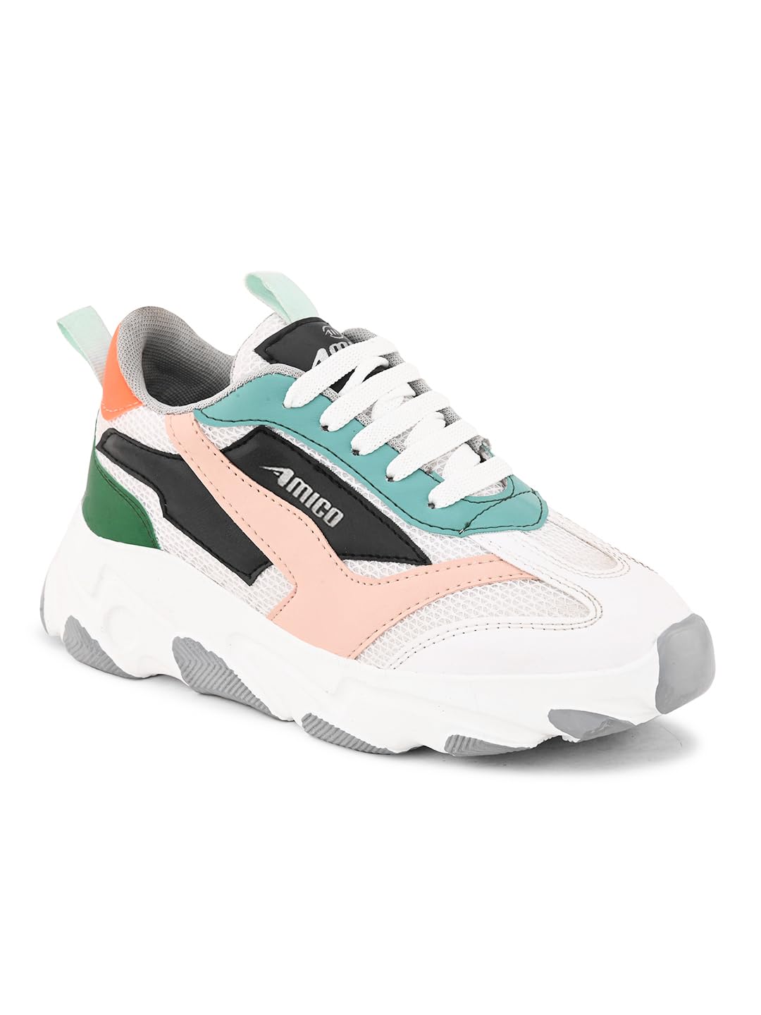 Amico Womens Sports Running Shoes,Walking, Gym Casual Sneaker Lace-Up Shoes for Girls (B0CCVFMJHS) Amazon Price History, Amazon Price Tracker