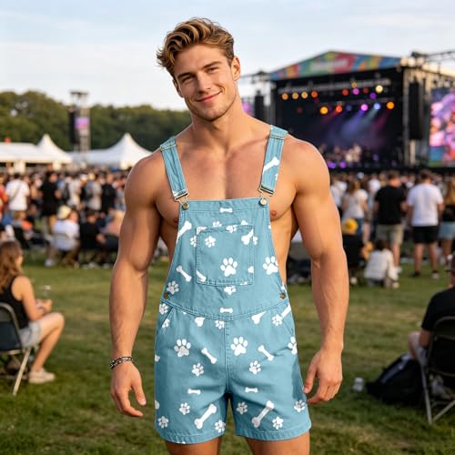 Mono corto para hombre con tirantes: look casual de verano ideal para enamorados 3