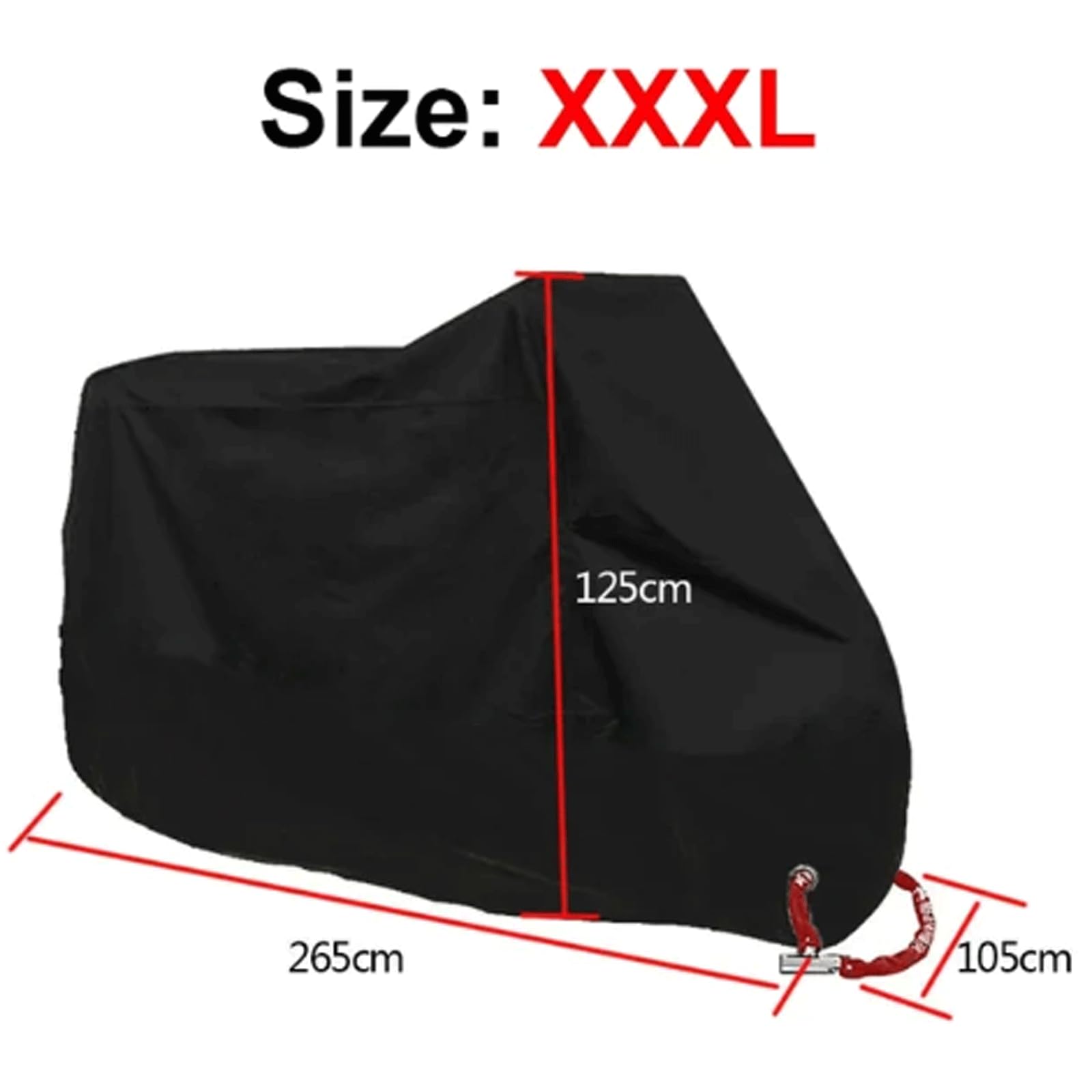 esmen Housse de Protection pour vélo d'extérieur, imperméable, Anti-poussière et Anti-Soleil, pour Moto et Scooter