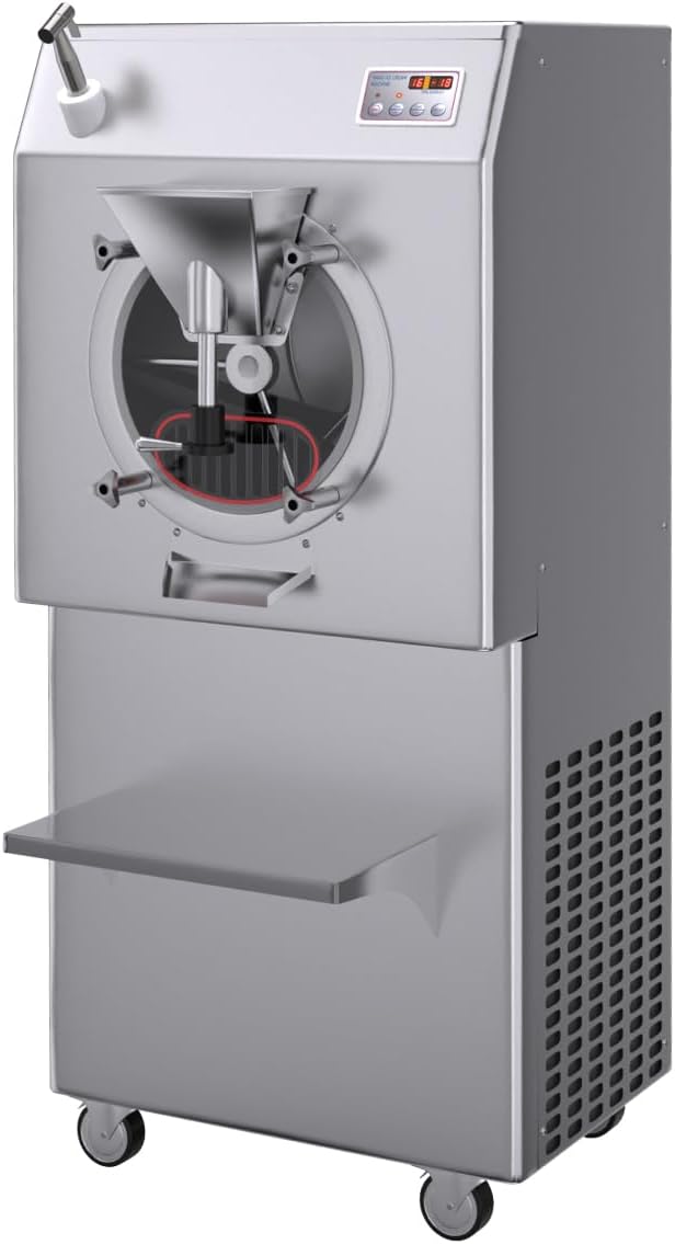 BLEOU Commercial Upright Hard Ice Cream Maker, Vertical Hard Ice Cream Machine, Gelato Ice Cream Machine, Snack Food Machine for Restaurant, Snack Bar, Ice Cream Shop