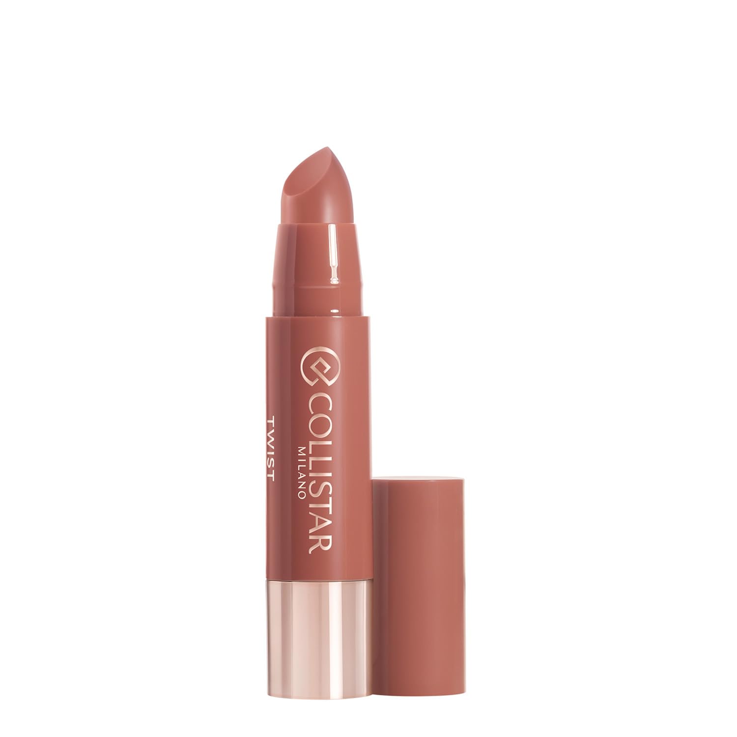 Collistar Twist Balmy Gloss, Moisturising, Plumping Gloss, 20H Hydration, Hyaluronic Acid, Ultra Shine, Precise Lipstick Application, No. 211 Mou, 2.8 g
