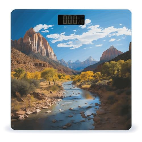 Báscula digital de baño de alta precisión Zion National Park miniatura 1