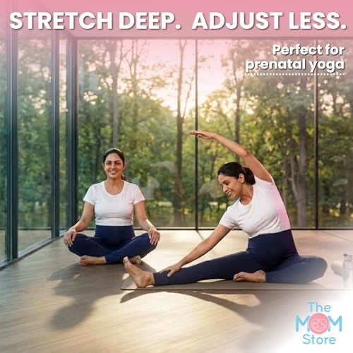 Image of The Mom Store Comfy Maternity Leggings | Comfortable | Soft | Pre and Post Pregnancy | Comfort Stretch Pregnancy Leggings for Women
