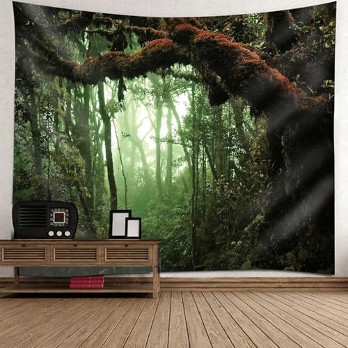 Tapisserie Murale 200x200 Jungle pour Créer un Cocon Nature Enfant