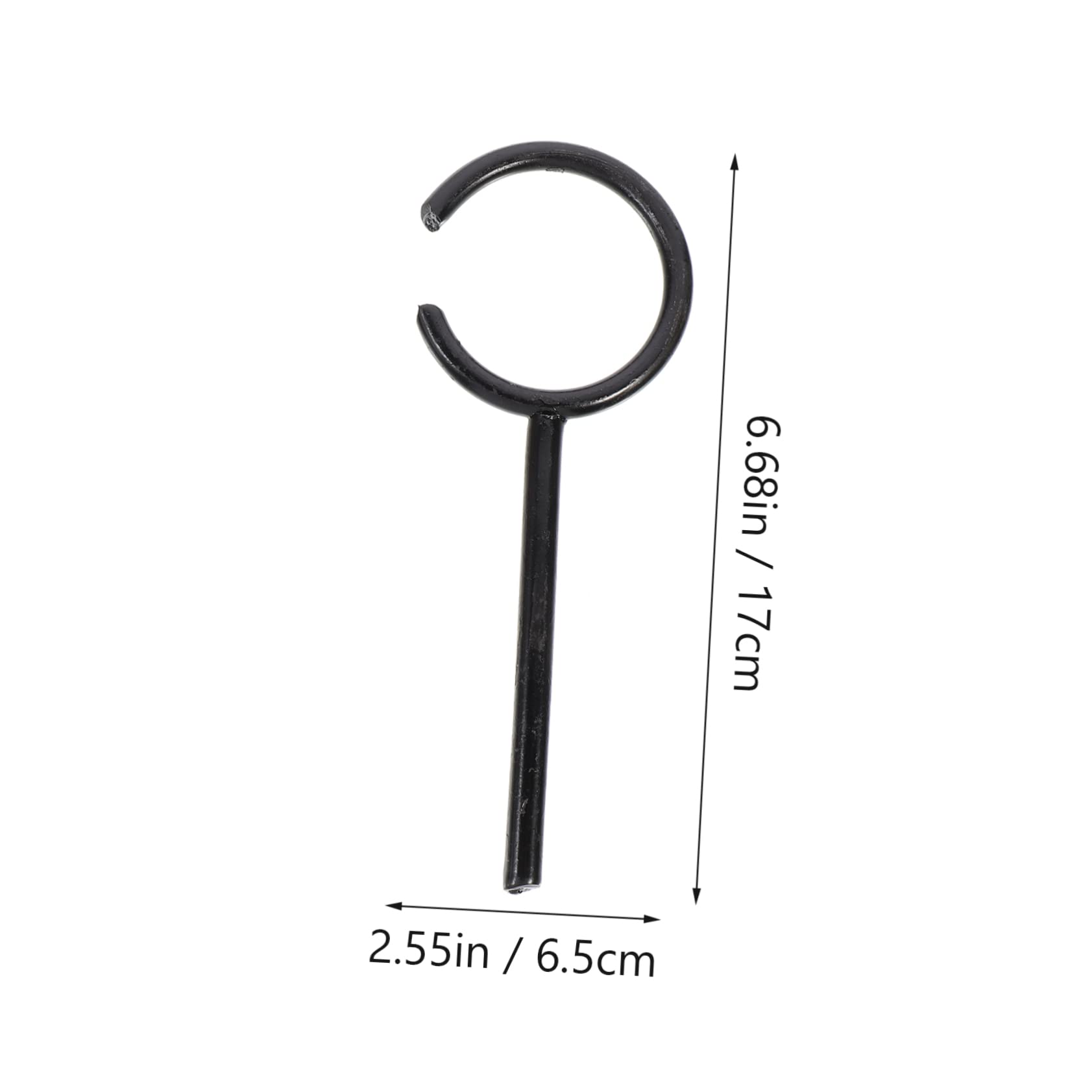 FUNOMOCYA 2pcs Chemical Experiment Equipment Retort Clamp Stand Beakers Support Ring Labs Retort Stand Science Lab Stand with Clamp Open Ring Lab Support Ring Open Extension Ring Iron Black