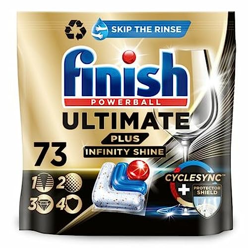 Finish Ultimate Plus All in 1 Spülmaschinen Caps - Jahresvorrat 365 Stück - (5 x 73 Caps)