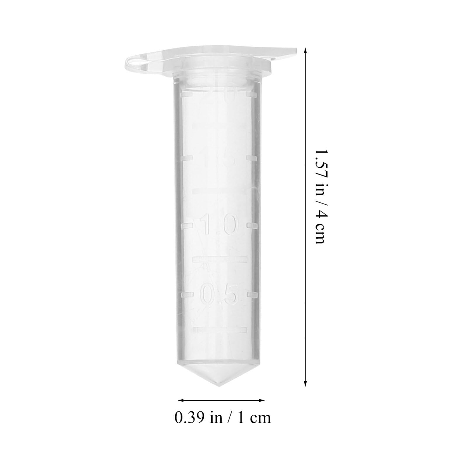 UKCOCO 500pezzi Provette Da Centrifuga Con Tappo Piccoli Per Esperimenti e Campioni Di Laboratorio Materiale Di Superficie Interna Liscia Tappo Sigillante