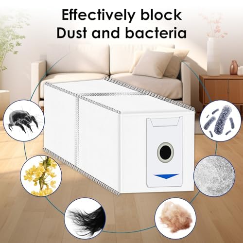 (15 Pack) T30 Omni Replacement Dust Bags for ECOVACS DEEBOT T30 Omni, T30 Pro Omni Robot Vacuum, With Activated Carbon Filter layer, Self-Empty Dock Disposable Dut Bag, Vacuum Bag - Image 6