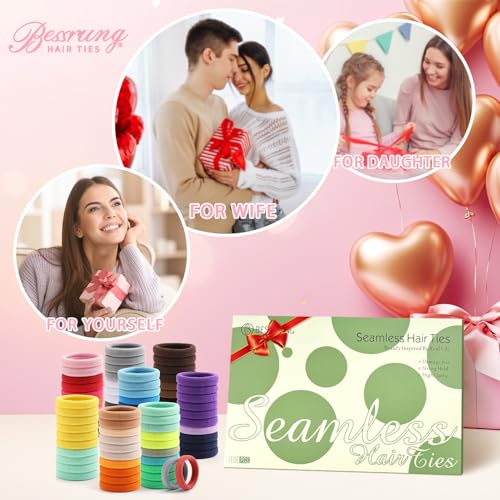 Image of 100PCS Elastics Hair Ties Muticolor Hair Tie