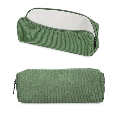 HMCEY Federmäppchen Cord Study,Schulmäppchen Federmäppchen Stoff,Pencil Case,Mäppchen Schule Aesthetic,Schlamppermäppchen für Stifte Federtasche,Federpenal Stifteetui,Federmappe Schule Stiftetasche