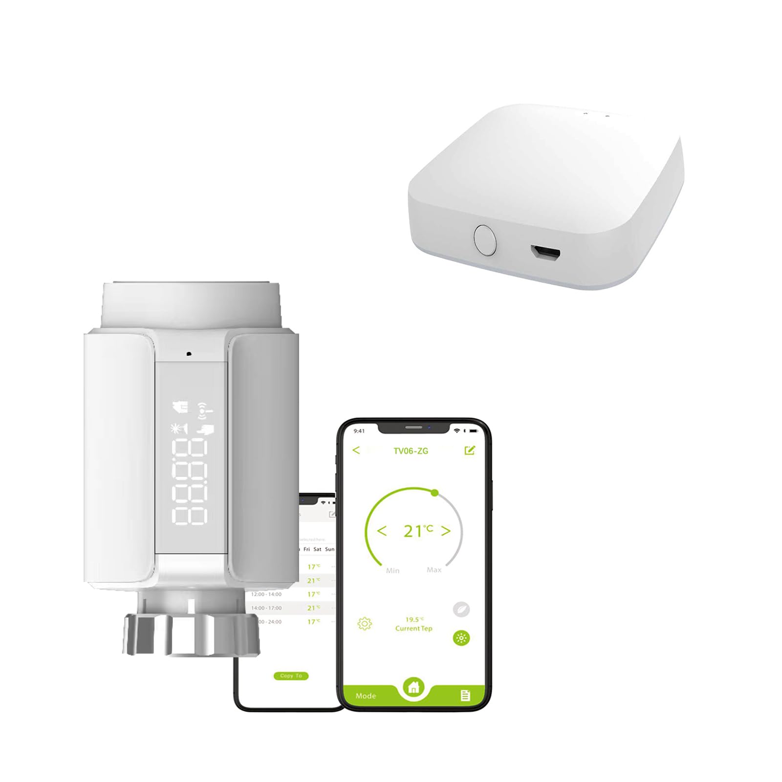 Válvula TRV Zigbee, termostática Inteligente para radiador