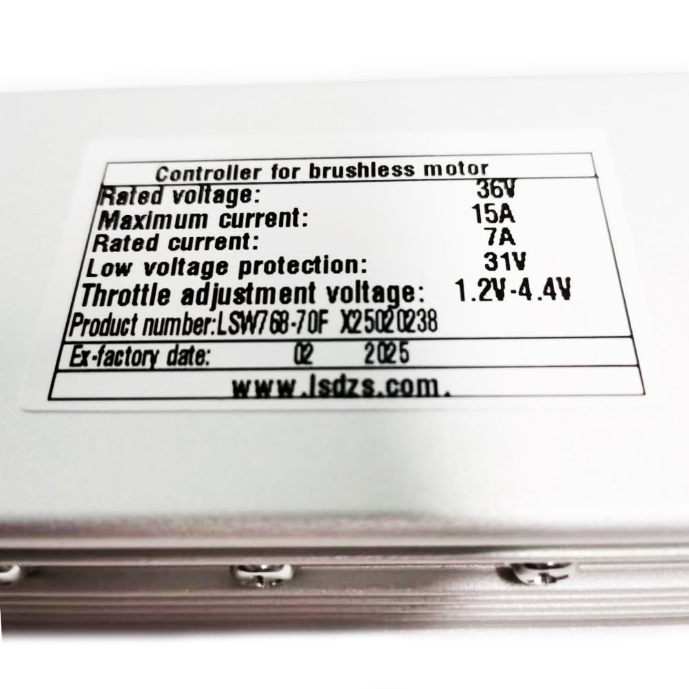 LSW768-70F Contrôleur de Vélo Électrique 36V 15A Contrôleur de Moteur sans Balais pour Vélo Electrique Scooter E-Bike