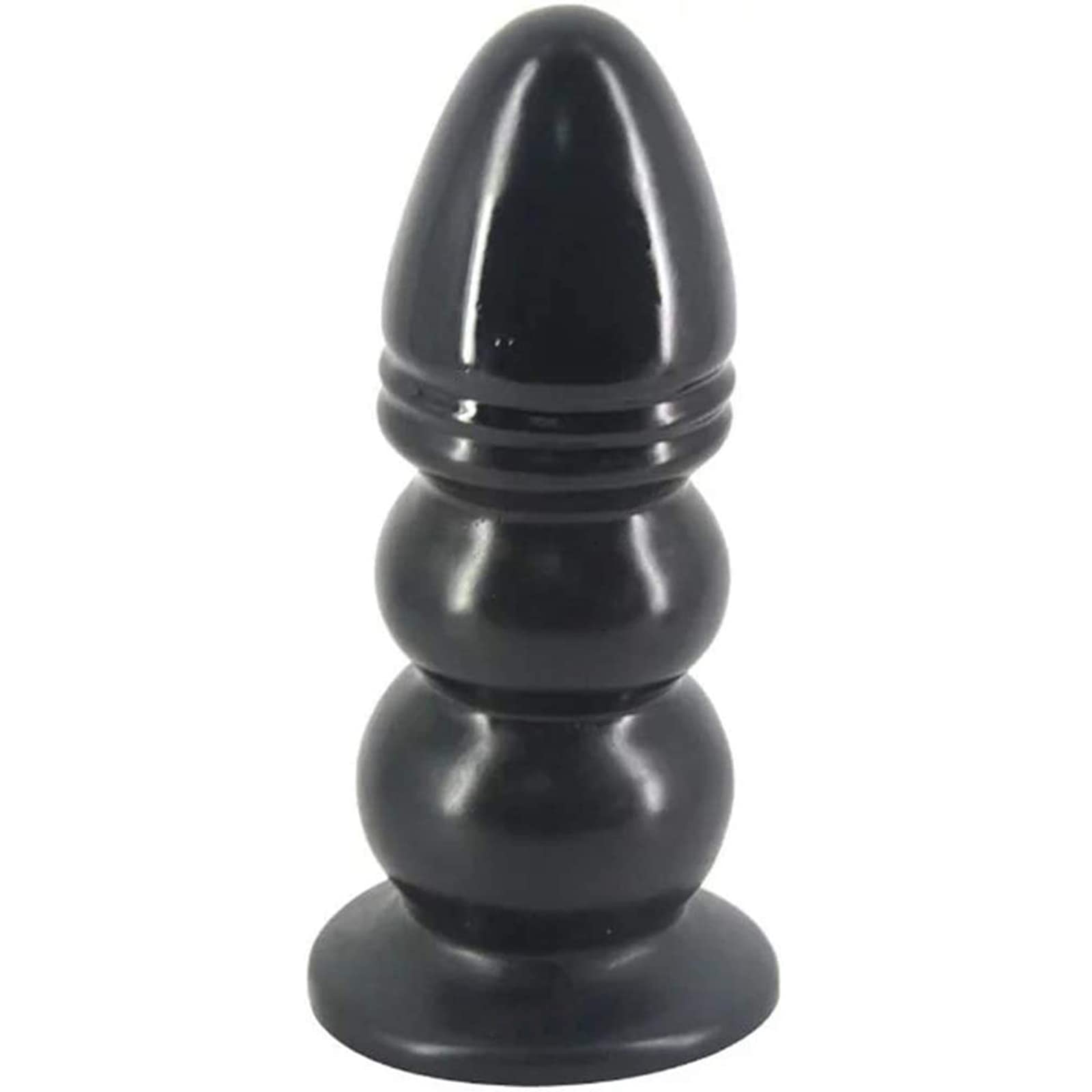 Plug anale oversize Butt Plug Silicone Grandi sfere anali Fallo anale Realistico con ventosa Stimolazione della prostata Massaggio vaginale Masturbazione Giocattolo sessuale per donne Uomini(Schwarz)