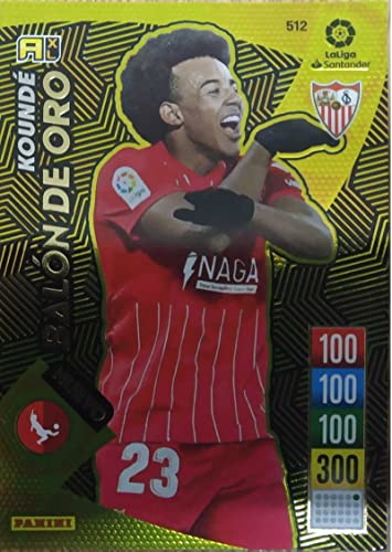 Panini Tarjeta Coleccionable Fútbol Koundé Balón de Oro Adrenalyn XL 2021-2022, 1 unidad, Dorado, Excelente (no certificado), Sevilla FC, La Liga