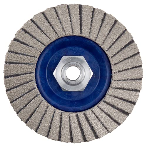 KGS PRO Diamond Flap disc, 7 inch x 5/8 inch-11 Metal Thread Adapter, grit 120