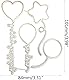 Herz-Ballon-Stanzschablone, Metallschablone, Stanzformen, Stanzschablonen für DIY, Scrapbooking, Fotoalbum, dekorative Prägepapier-Stanzformen für Kartenherstellung (ZC304)