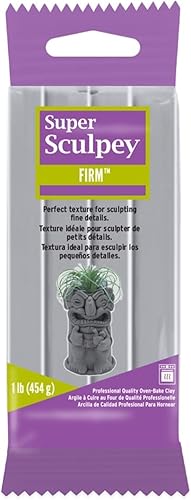 M02370 MOREZMORE 1lb Super Sculpey Firm Horno Gris Horno Horno Arcilla Polímero BNF