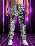 Zoom IMG-2 aieoe pantaloni da uomo metallizzati Zoom IMG-2 aieoe pantaloni da uomo metallizzati