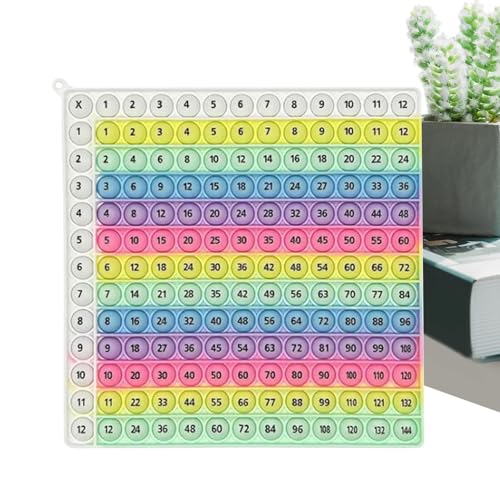 Generisch Multiplikationsbrett | Druck Bildungsspiele - Regenbogen Mathe Spiel | Für Schüler Kleinkinder Grundschule Vorschule Schule Zuhause Klassenzimmer