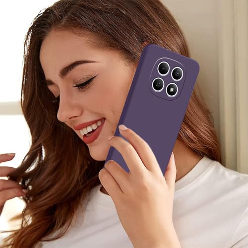 Image of amazon basics Back Cover for Redmi Note 15 5G | Ultra Slim Soft Rubberised Case | Matte Silicone Flexible Mobile Case | Camera Protection - Purple