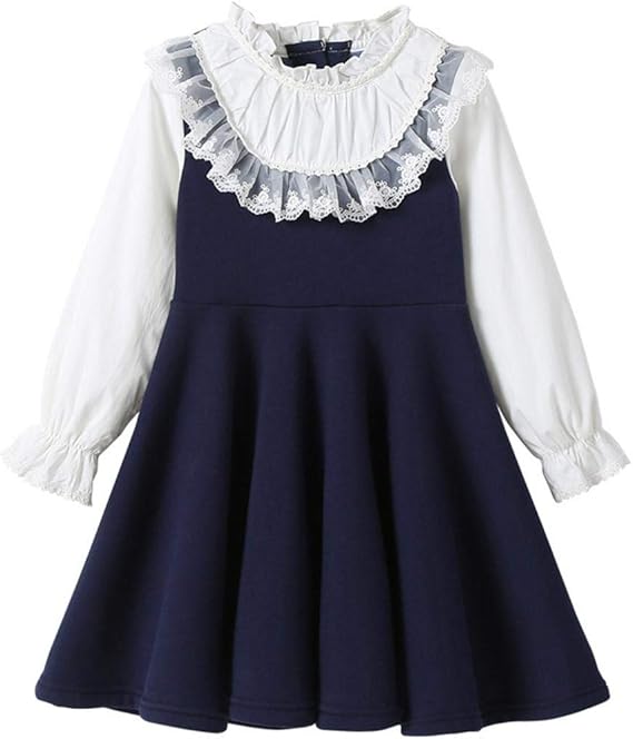 Amazon アキュルド 女の子 ワンピース フォーマル ドレス お姫様風 プリンセス ふんわり 子供服 キッズ ガールズ カジュアル 長袖 A ライン 紺 通園 通学 普段着 お出かけ プレゼント ワンピース チュニック 通販 Amazon アキュルド 女の子 ワンピース フォーマル ドレス お姫様風 プリンセス ふんわり 子供服 キッズ ガールズ カジュアル 長袖 A ライン 紺 通園 通学 普段着 お出かけ プレゼント ワンピース チュニック 通販