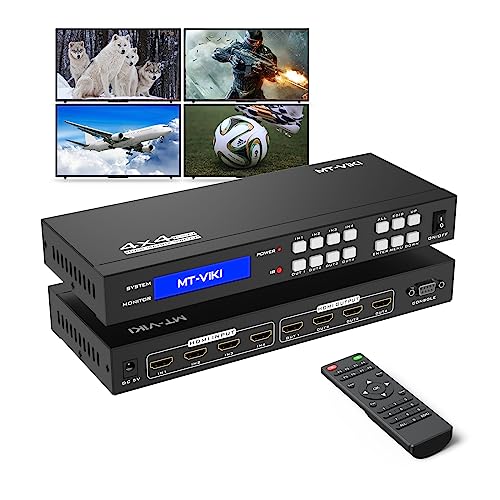 MT-VIKI 4x4 HDMI}gbNXXCb`[ 4K@30Hz HDMIXCb`[Xvb^[ 44o RS232^EDIDǗ
