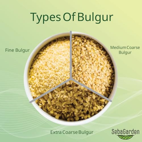 Seba Garden Grober Bulgur-Weizen, 1 kg, authentischer türkischer Bulgur, steingemahlen und vorgekocht, rein natürlich, vegan, ballaststoffreich, ideal für Pilaw, gefülltes Gemüse, Suppen und Eintöpfe