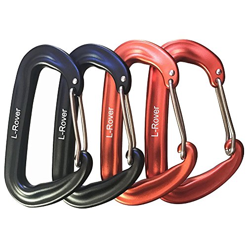L-Rover Carabiner12KN Lightweight Heavy Duty Carabiner ClipsAluminium Wiregate Caribeaners for HammocksCamping Key Chains Outdoor and Gym etcHiking & Utility product thumbnail 14
