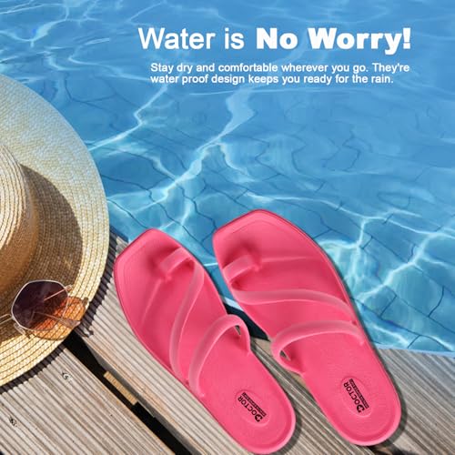 Image of DOCTOR HEALTH SUPER SOFT Premium Women's Trendy Triple Strap EVA Slippers | Soft, Open-Toe, Lightweight Daily Comfort Slides, Open-Toe Slippers for Home & Outdoor